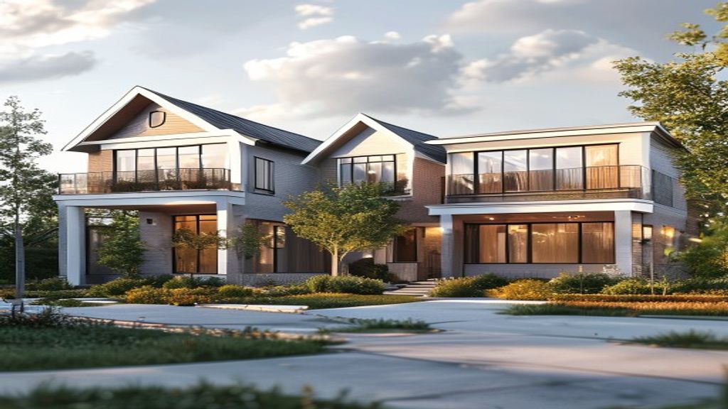 Modern new build houses for sale, featuring open‑plan layouts and energy‑efficient designs.