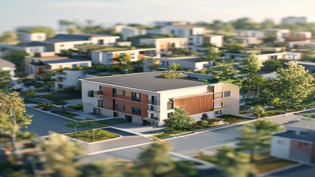 Modern new housing developments featuring sustainable design and community amenities