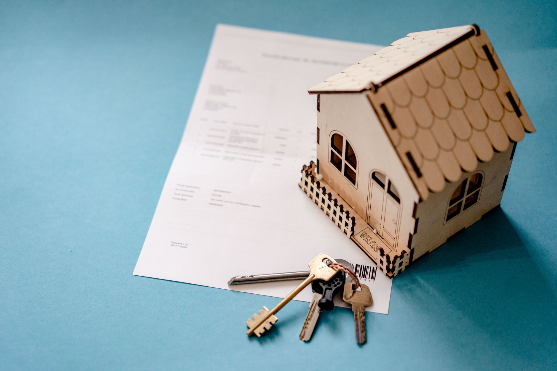 Corporate investors inspecting a suburban home for potential purchase.