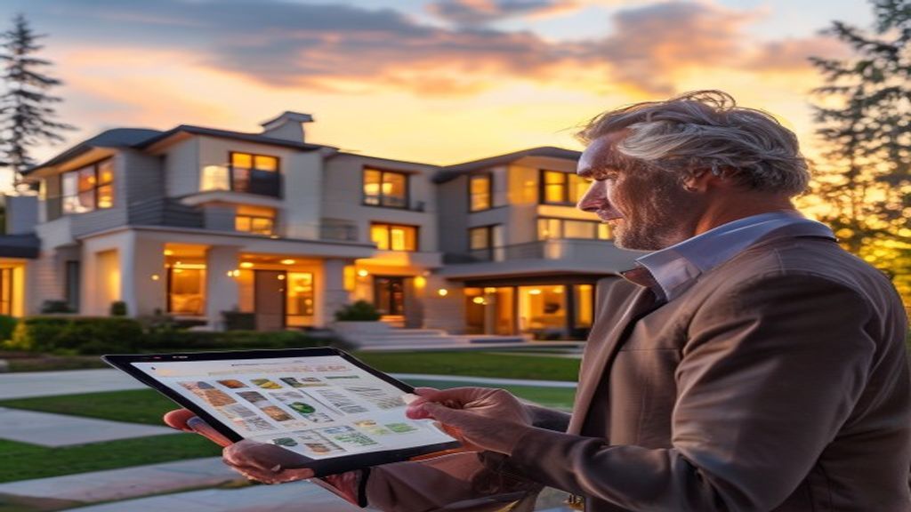 Spacious residential homes for sale with modern kitchens, open living areas, and large backyards.