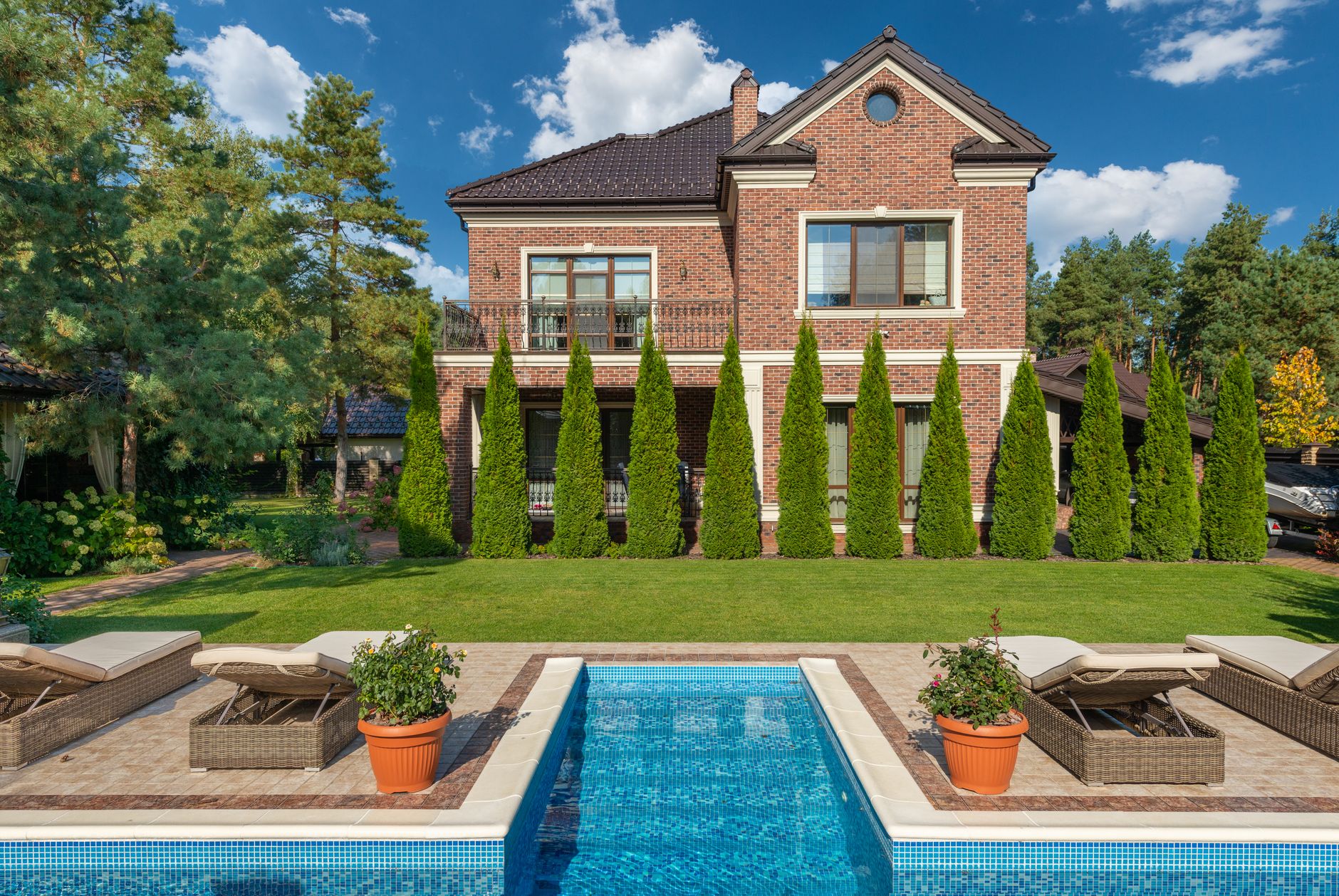 luxury house with pool