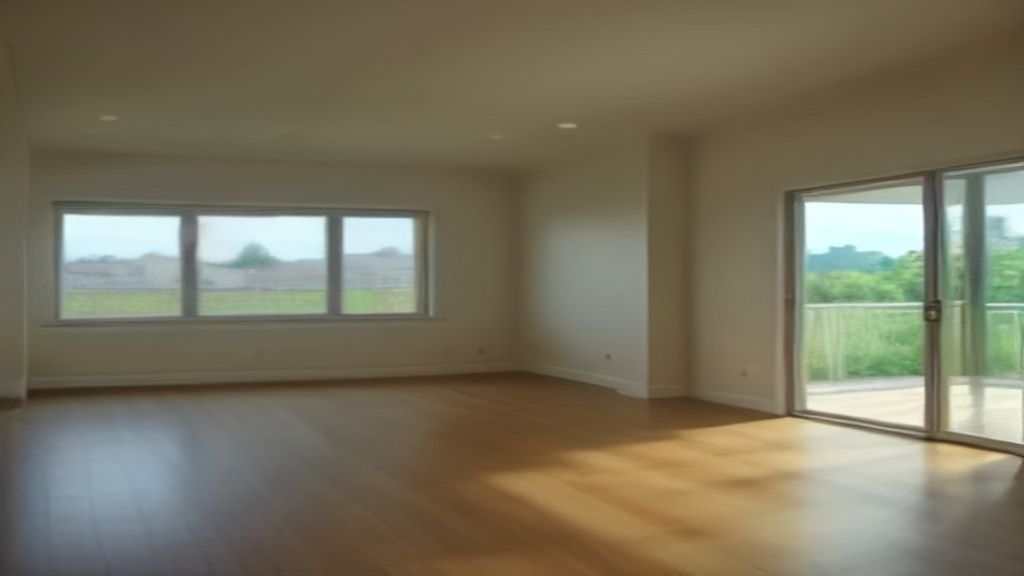 A sleek, ready‑built home with a modern facade, large windows, and a neatly landscaped front yard.